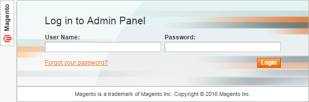 Login Magento