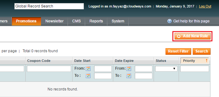 magento add new rule