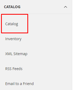 Navigate to Catalog