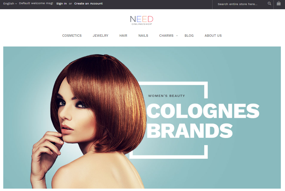 VES NEED -Free Premium Magento 2 Template favorite for beauty and health