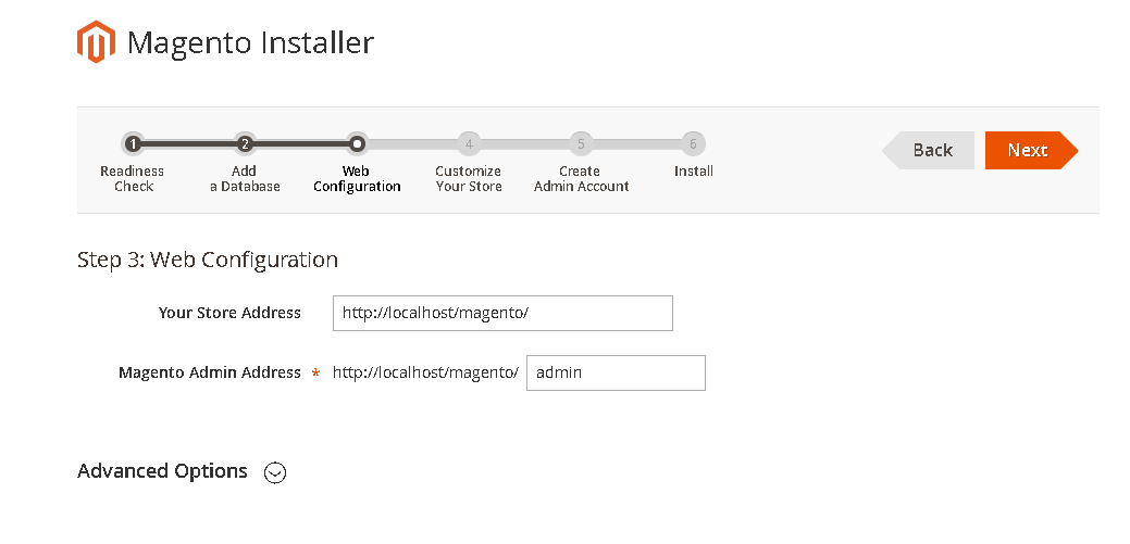 web configuration