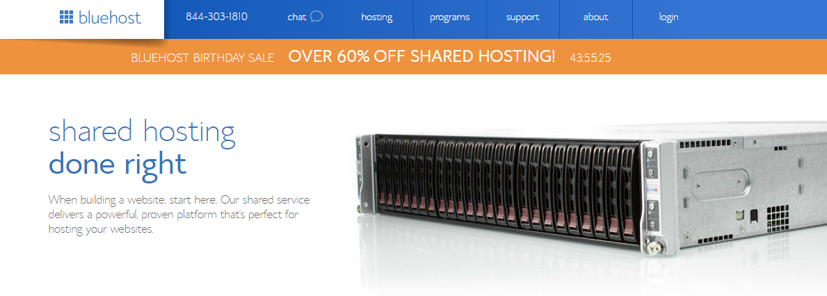 bluehost shared hosting