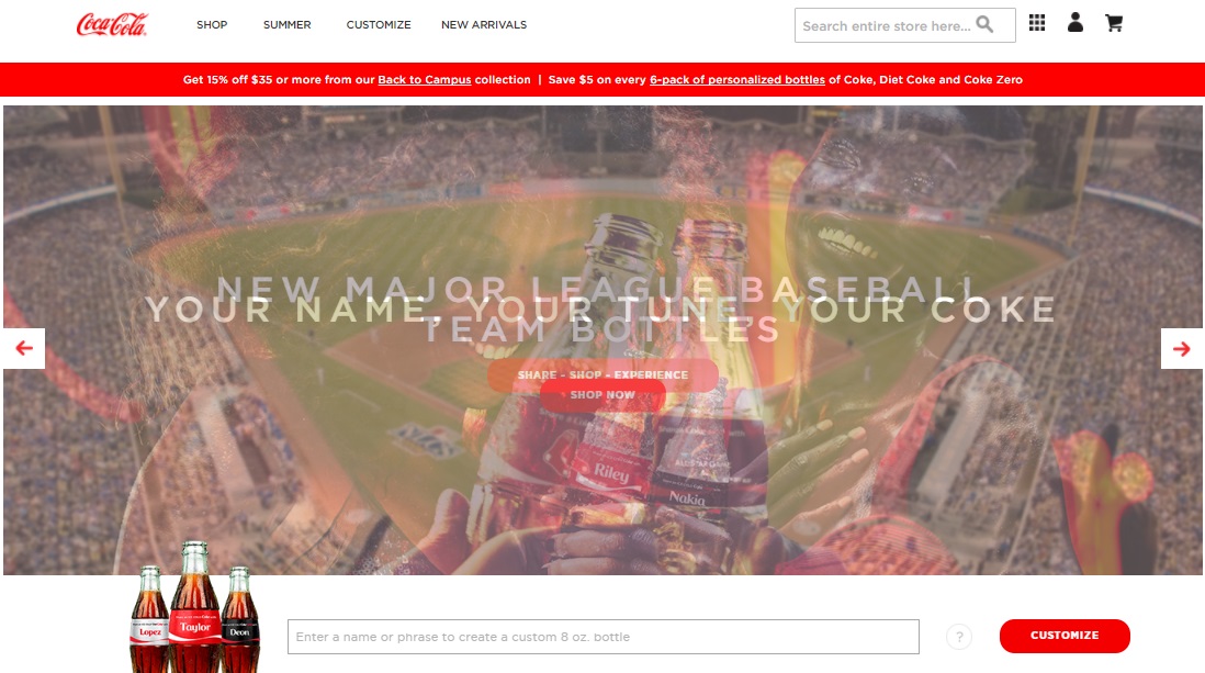 Coca Cola Using Magento