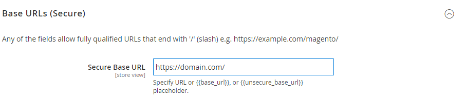 secure base url