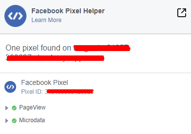 output facebook pixel m2