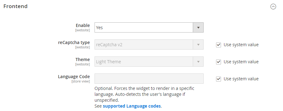 frontend magento 2 recaptcha