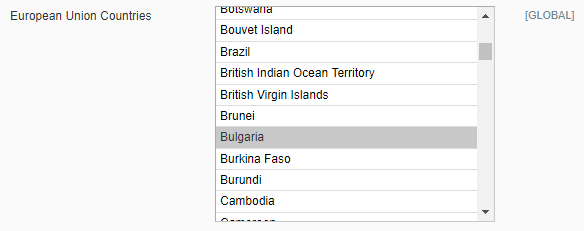 countries option 2 magento checkout