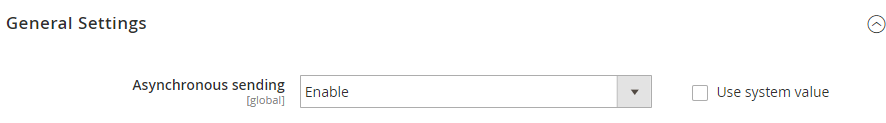 enable Asynchronous sending magento 2