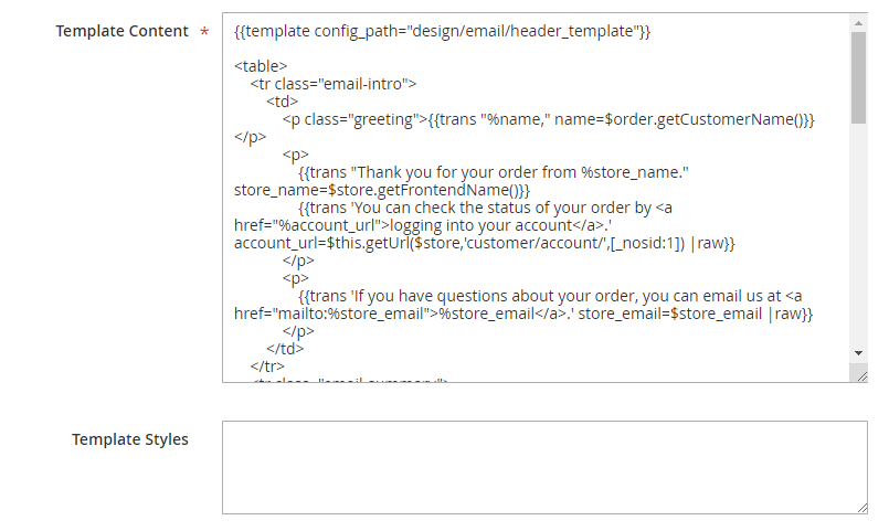 load default template 2 Magento 2