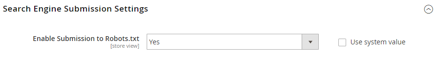 search engine submission settings Magento 2 Sitemap