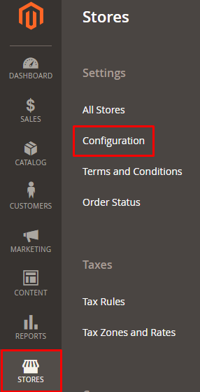 stores-config Magento 2 Sitemap